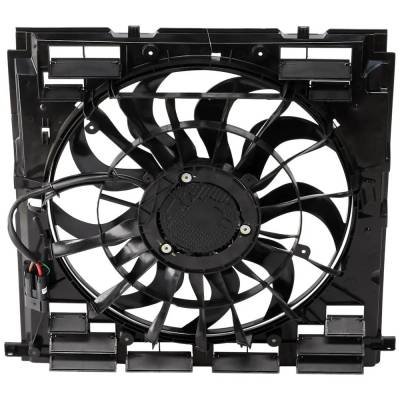 Rareelectrical - New Single Cooling Fan Assembly Compatible With Bmw X6 M 8 Cyl 4.4L X5 Xdrive50e 6 Cyl 3.0L X6 M50i