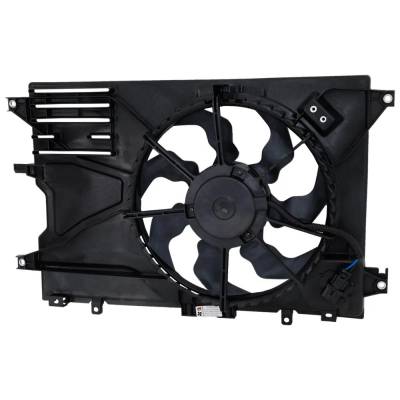 Rareelectrical - New Single Cooling Fan Assembly Compatible With Mazda 3 Premium 4 Cyl 2.5L 3 2.5 Carbon Turbo 4 Cyl
