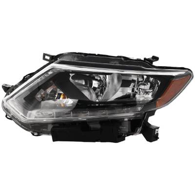 Rareelectrical - Headlight Compatible With 2014-2016 Nissan Rogue 2.5L 2.0L I4 Qr25de Mr20dd Left Driver Side Halogen
