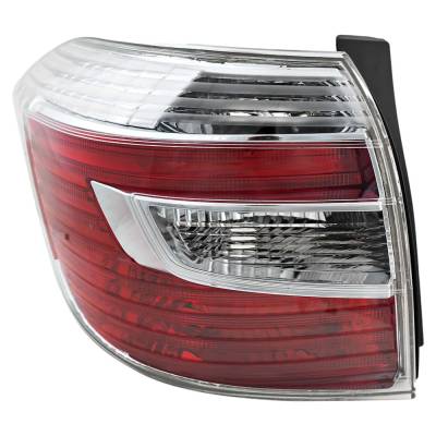 Rareelectrical - New Tail Light Compatible With 2008-2010 Toyota Highlander 2.7L 3.5L I4 Left Driver Side Halogen