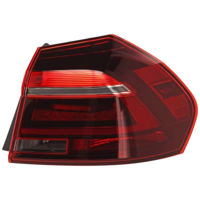 Rareelectrical - Tail Light Compatible With 2017-2019 Volkswagen Passat 1.8L 2.0L I4 Ea390 Ea288 Right Passenger Side