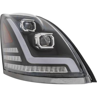 Rareelectrical - New Headlight Compatible With 2004-2015 Volvo Vnl 12.8L 14.9L I6 Right Passenger Side Halogen