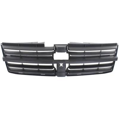 Rareelectrical - Textured Gray Grille Assembly Compatible With 2008-2010 Dodge Grand Caravan Se 3.3L (08-10) Sxt 3.8L