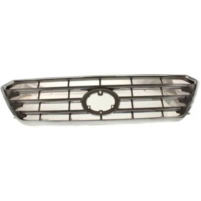 Rareelectrical - Silver Insert Grille Assembly Compatible With Toyota Highlander Limited 6 Cyl 3.5L 2008-2010