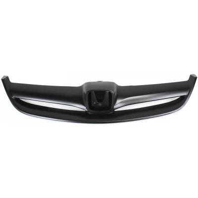 Rareelectrical - New Painted Black Grille Assembly Compatible With Honda Civic Si 4 Cyl 2.0L Civic Dx 4 Cyl 1.7L