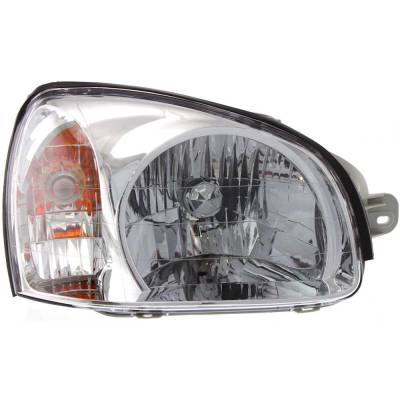 Rareelectrical - Headlight Compatible With 2003 Hyundai Santa Fe 2.4L 2.7L I4 Right Passenger Side Halogen H100141