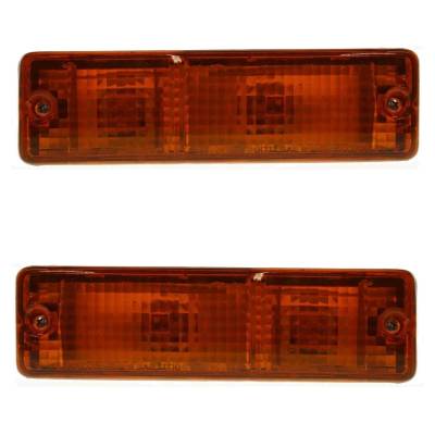 Rareelectrical - Pair Of Front Turn Signal Lights Compatible With 1980-1986 Nissan 720 Base 2.0L (80) Deluxe 2.0L
