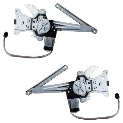 Rareelectrical - New Rear Left And Rear Right Window Regulator Compatible With Infiniti G35 Base 6 Cyl 3.5L G35 X 6