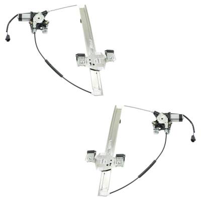 Rareelectrical - New Rear Left And Rear Right Window Regulator Compatible With Hummer H2 Base 8 Cyl 6.0L H2 Base 8