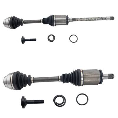 Rareelectrical - New OEM Grade Front Left And Front Right Axle Assembly Compatible With Bmw 535I Xdrive Base 6 Cyl
