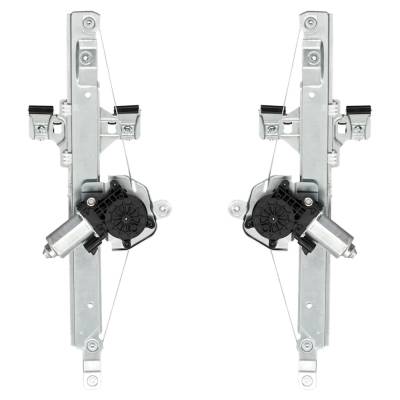 Rareelectrical - New Rear Left And Rear Right Window Regulator Compatible With Chevrolet Gmc Equinox Lt 4 Cyl 2.4L