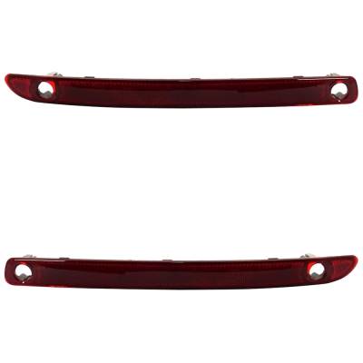 Rareelectrical - New Rear Left And Rear Right Bumper Reflector Compatible With Lincoln Mkx Base 2011-2015 By