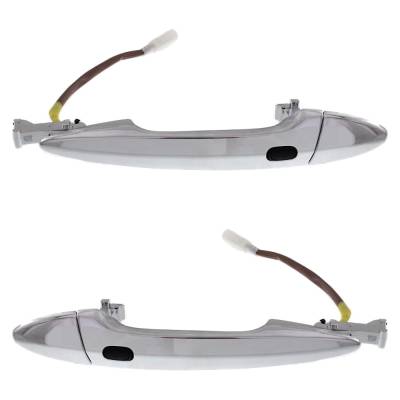Rareelectrical - Rear Driver And Passenger Side Exterior Door Handle Compatible With 2006-2015 Lexus Ls460 Lexus