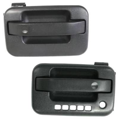 Rareelectrical - Front Driver And Passenger Side Exterior Door Handle Compatible With 2004-2008 Ford F-150 Lincoln