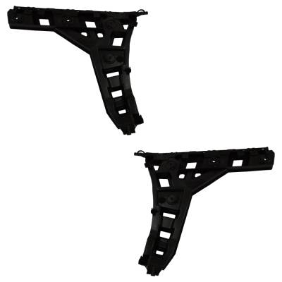 Rareelectrical - New Rear Left Outer And Rear Right Outer Bumper Bracket Compatible With Volkswagen Jetta Gli