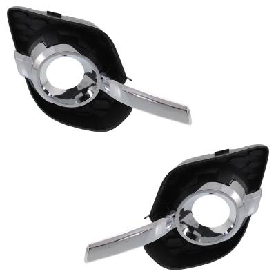 Rareelectrical - New Front Left And Front Right Fog Light Trim Compatible With Chevrolet Equinox Lt 6 Cyl 3.0L