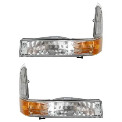 Rareelectrical - Halogen Parking Light Assembly Right Left Pair Compatible With 2002-2004 Ford F-350 F-450 F-550