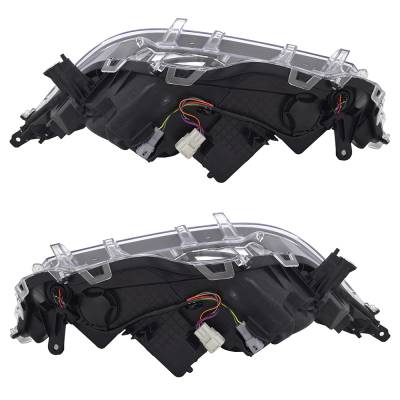 Rareelectrical - New Pair Of Headlights Compatible With Toyota Rav4 Prime Se Sport Utility 4 Door 2.5L 2021 By Part