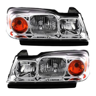 Rareelectrical - New Pair Of Headlight Compatible With Saturn Vue Base Red Line Green Line Sport 2007 By Part Number