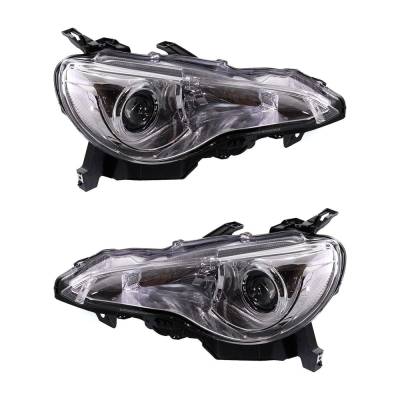 Rareelectrical - New Pair Of Halogen Headlights Compatible With Scion Fr-S Base Coupe 2 Door 2.0L 2013 2014 2015 2016