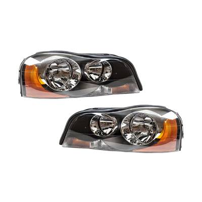 Rareelectrical - New Halogen Headlight Pair Compatible With Volvo Xc90 2003-14 Vo2502112 31276810-4 Vo2503112