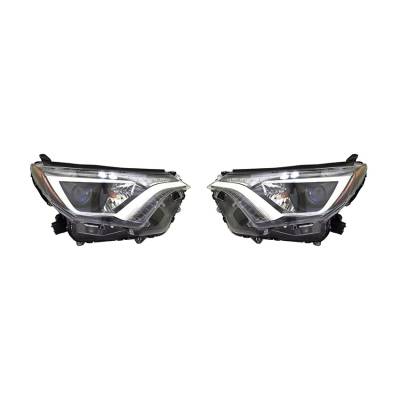 Rareelectrical - New Headlight Pair Fits Toyota Rav4 Xle 2016-17 To2502247 81110-0R080 811100R080