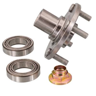 RAREELECTRICAL - Rear Spindle Hub Assembly Compatible With 2003-2005 Kia Rio Fwd 4-Lug Abs Pre-Assembled Direct