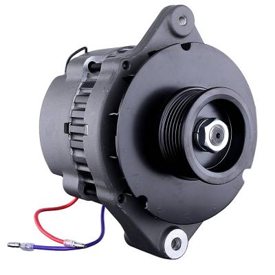 Rareelectrical - 55 Amp Marine Alternator 6-Groove Serpentine Pulley Compatible With Mercruiser 3.0L 4.3L 5.0L 5.7L