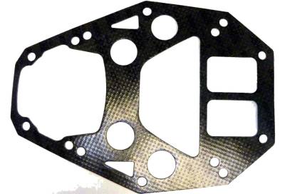 Rareelectrical - Powerhead Base Gasket Compatible With 1980-2005 V6 2.0L 2.4L 2.5L 135 150 175 200 225Hp Outboard