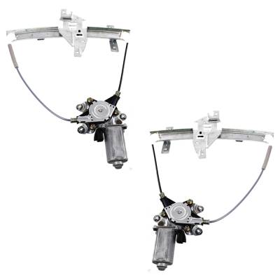 Rareelectrical - New Rear Left And Rear Right Window Regulator Compatible With Chevrolet Impala Police 6 Cyl 3.8L