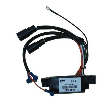 Rareelectrical - Cd3/6 Ignition Power Pack Compatible With 1985 Johnson Evinrude 150 Hp 235 Hp V6 Cross Flow 3.500