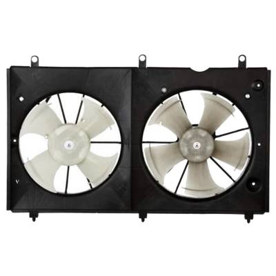 Rareelectrical - New Radiator Condenser Fan Assembly Compatible With 2003-2007 Honda Accord 2.4L I4 Dohc 7Th Gen Cm5