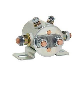 Rareelectrical - New 6-Post Winch Solenoid 12V 100A Continuous Duty Compatible With Round Assembly Winch Golf Cart