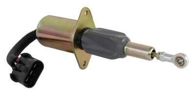 Rareelectrical - Fuel Shutdown Solenoid Compatible With Cummins 6Ct 6C 8.3L Isc8.3 Hyundai 335Lc-7 Industrial Marine