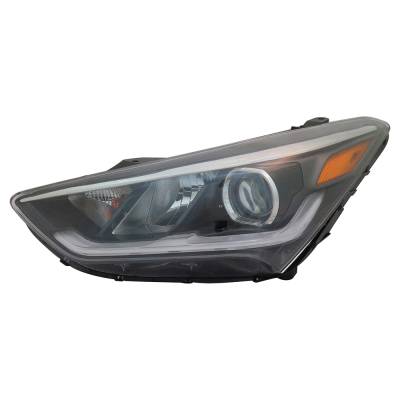 Rareelectrical - New Left Side Headlight Assembly Compatible With 2017-2018 Hyundai Santa Fe Limited Se Ultimate