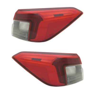 Rareelectrical - New Outer Pair Of Led Tail Lights Compatible With Honda Civic Lx Sedan 4 Door 2.0L 2022 By Part
