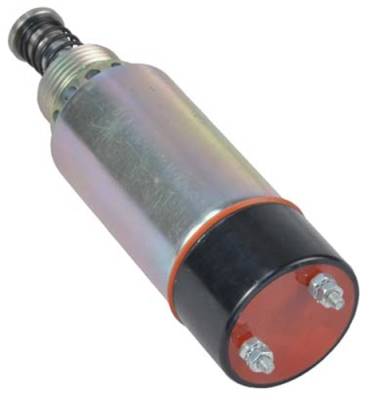 Rareelectrical - Fuel Shutdown Solenoid 12V 2-Terminal Compatible With Caterpillar Cat 3114 3116 3126 Engines Lexion