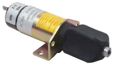 Rareelectrical - Fuel Shut Down Solenoid 12V 2-Terminal Continuous Duty Compatible With Deutz F3l F3m F4l F4m 1011