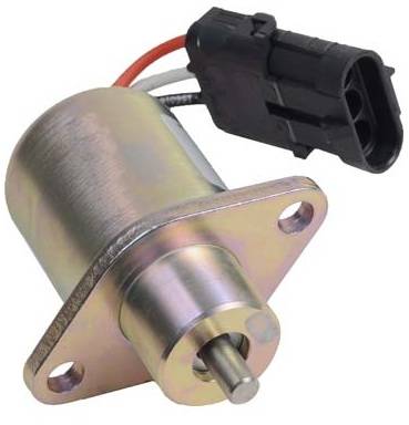 Rareelectrical - Fuel Shutdown Solenoid Compatible With Perkins 700 Series 704-26 704-30 704-30T Hyster H177 H2.00Xm