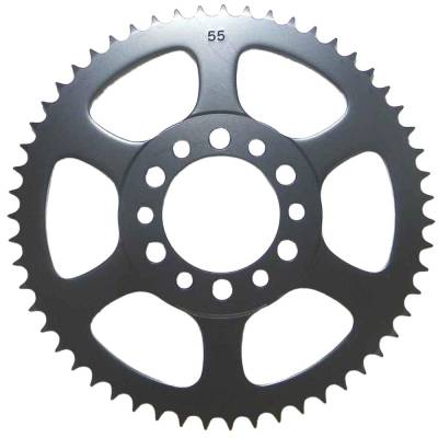 Rareelectrical - Rear Drive Sprocket 55T 428 Chain Steel Compatible With Yamaha Tw 200 Xt 350 Dt 125 Xt 200 1974-2025