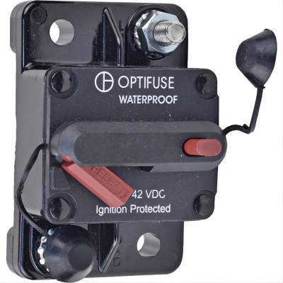Rareelectrical - 100A Manual Reset Circuit Breaker Fits Marine Boats 6-42 Vdc