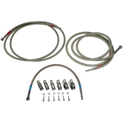 Rareelectrical - New Stainless Steel Fuel Line Compatible With Chevrolet Gmc Sierra 2500 Hd Classic Slt 8 Cyl 6.6L
