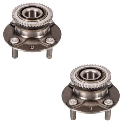Rareelectrical - 2-Pack Rear Hub Assembly Compatible With Mazda Miata Mx-5 1990-2005 1.6L 1.8L L4 Non-Abs 4 Lug Pair