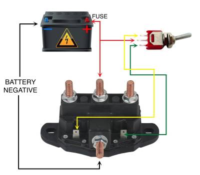 Rareelectrical - New 12 Volt Relay Winch Motor Reversing Solenoid Switch Compatible With Part Numbers 24450 - Image 2