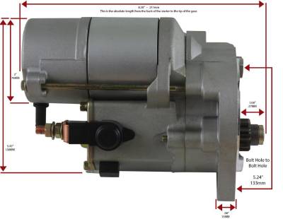 Rareelectrical - New High Torque Gear Reduction Starter Compatible With Ford Country Sedan L6 65-70 C2of-11001 - Image 3