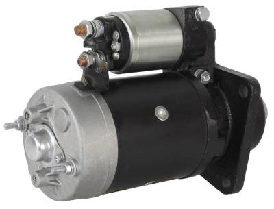 Rareelectrical - New Starter Motor Compatible With Fiat-Hesston Tractor 45.66 55.46 55.56 55.65 55.66 55.75 55.86 - Image 1