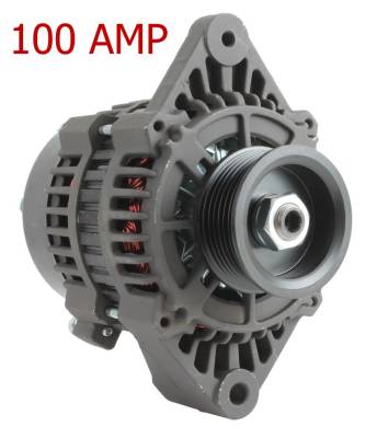Rareelectrical - New 100A High Amp Alternator Compatible With Marine Power Engine V8-305 5.0 1997-08 1469599 - Image 2