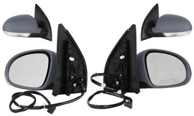 Rareelectrical - New Mirror Set Power Heated Signal Compatible With 2006 2007 2008 2009 Volkswagen Gti Vw1320124 - Image 2