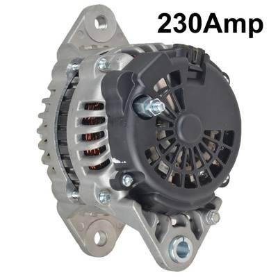 Rareelectrical - New 12V 230Amp Alternator Fits Mack Ct Ctp Series 2006-2008 Cx 2000-2008 8600068 - Image 1