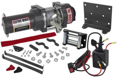 Rareelectrical - 3500Lb Atv Winch Assembly Compatible With 02-04 Honda Rubicon 1.21Hp Handlebar Mounted Control - Image 2
